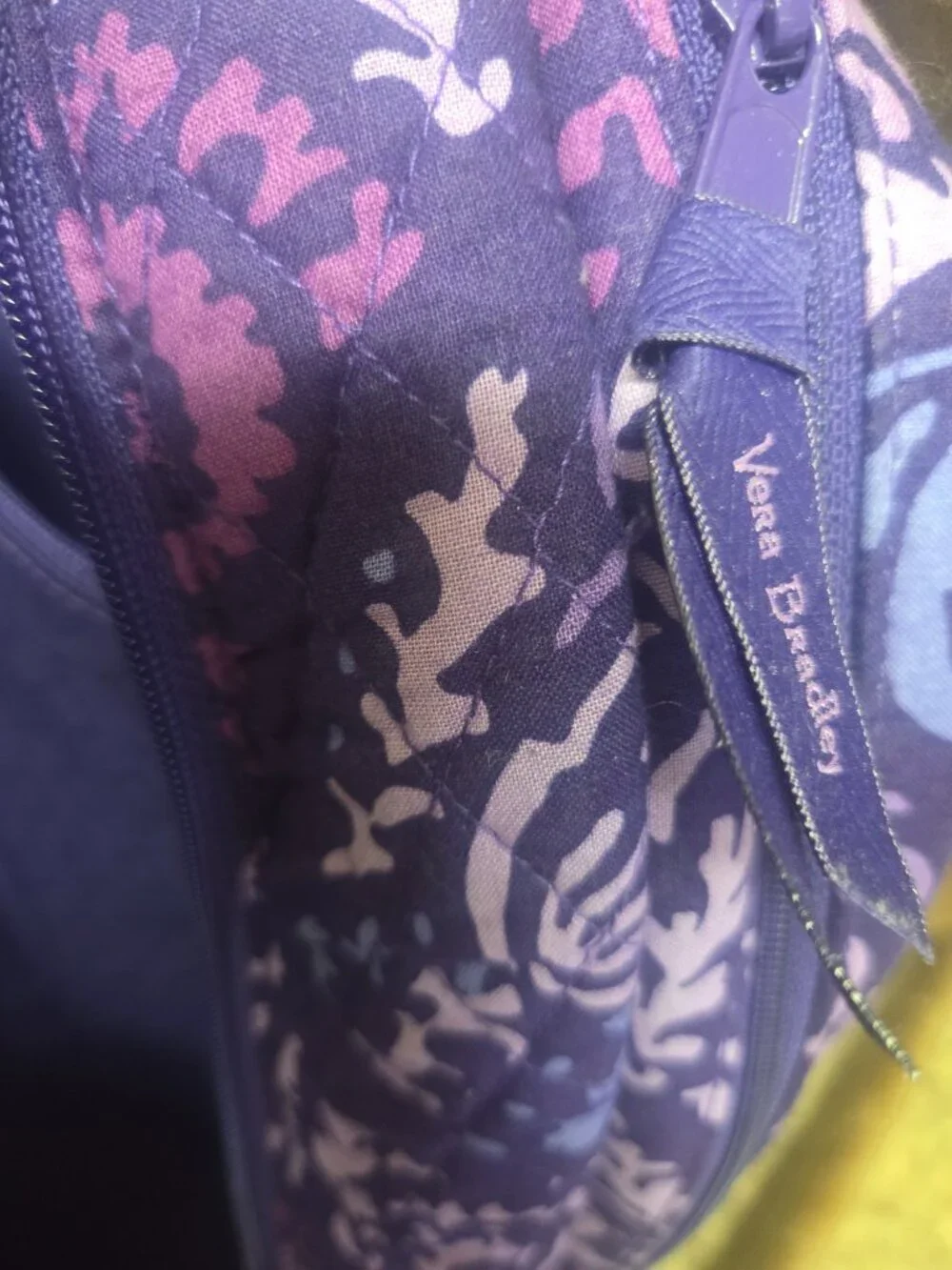VERA BRADLEY Large Backpack with matching WALLET! Purple Paisley Super Cute!! - Picture 7 of 7
